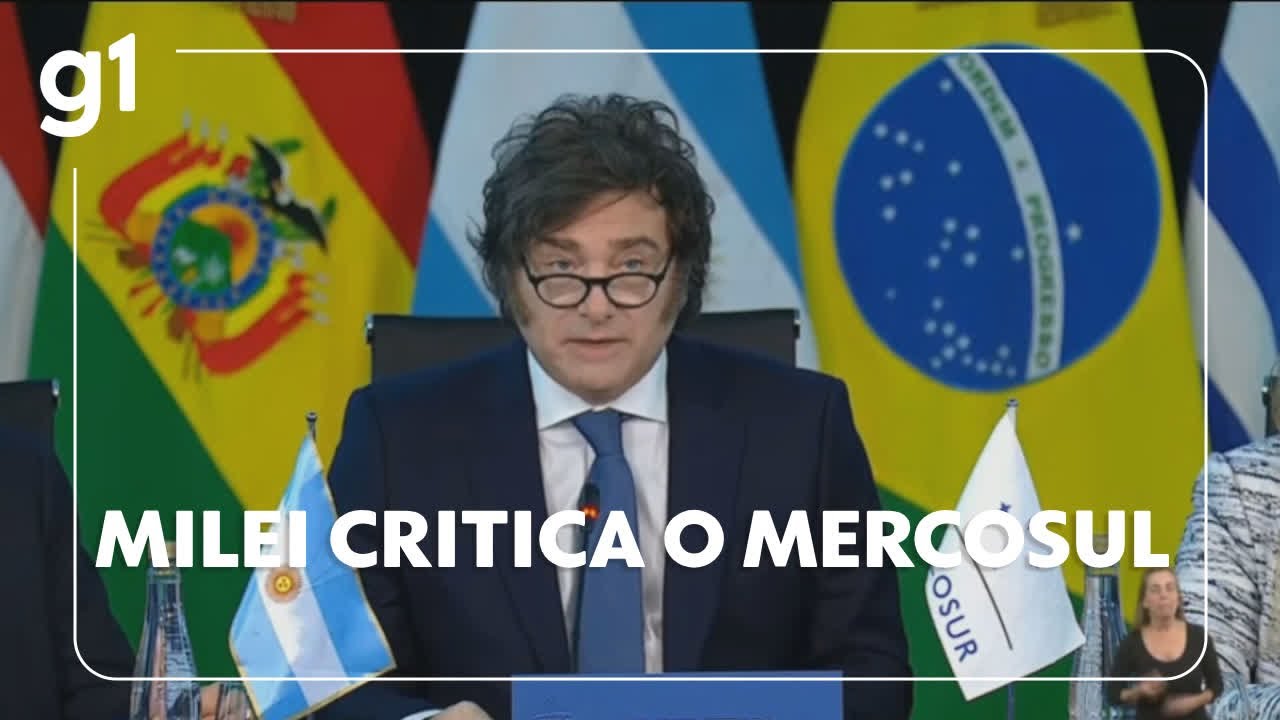 Javier Milei critica o Mercosul