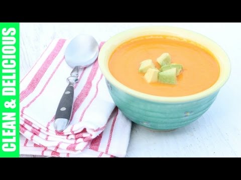 Dairy-Free Golden Bell Pepper Soup | Clean & Delicious - UCj0V0aG4LcdHmdPJ7aTtSCQ