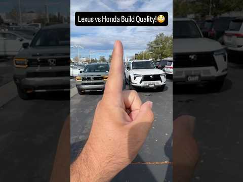 <strong>Lexus</strong> vs Honda Build Quality!
