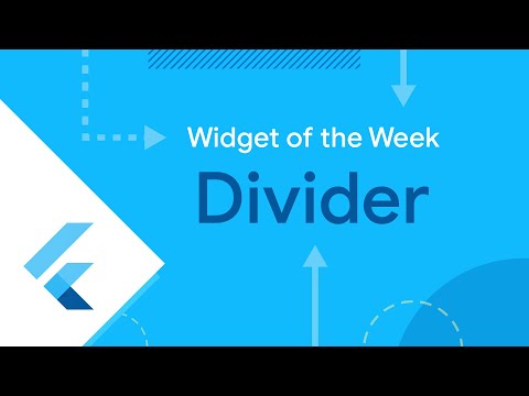 Divider (Flutter Widget of the Week)
