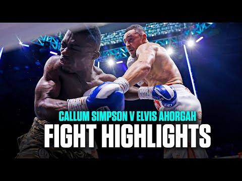 Demolition Job! Callum Simpson v Elvis Ahorgah Full Fight Highlights