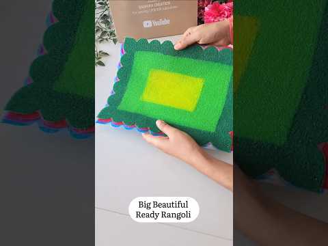Big Beautiful Ready Rangoli l Order Now 💌 Limited pieces available #readyrangoli #trendingreels