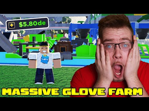 SHE MADE A MASIVE GLOVE FARM ON MY BASE! (The Best Setup) | Factory Simulator