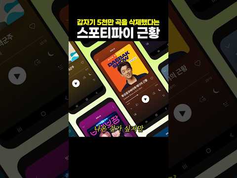 갑자기 5천만 곡을 삭제했다는 <strong>스포티파이</strong> 근황