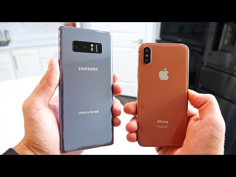 Samsung Galaxy Note 8 vs iPhone X! Battle Of The Bezels - UCj34AOIMl_k1fF7hcBkD_dw