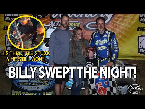 Billy Pauch Jr Goes Back To Back At Action Track USA! - dirt track racing video image