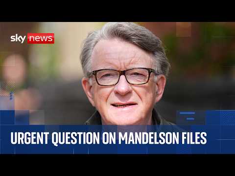Government says next set of Mandelson files won't be released until June