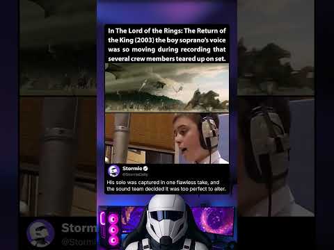 In The Lord of the Rings: The Return of the King (2003) the boy soprano made crew members cry