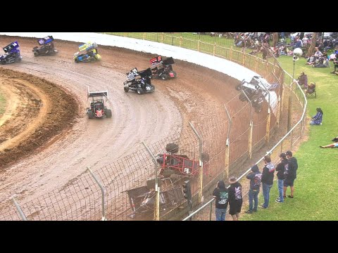 Ben McLeod, Chase Randall, Liam Russell Formula 500 Ken Willsher Classic Laang Speedway 29-12-2023 - dirt track racing video image