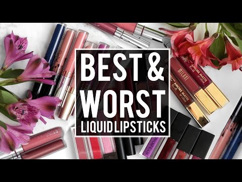 5 BEST + 5 WORST: LIQUID LIPSTICKS | Drugstore + High End | JamiePaigeBeauty - UCzqyss12CyV4jZtrhpksF4Q