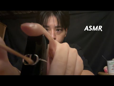 ASMRメイク道具を耳かきしてみた。