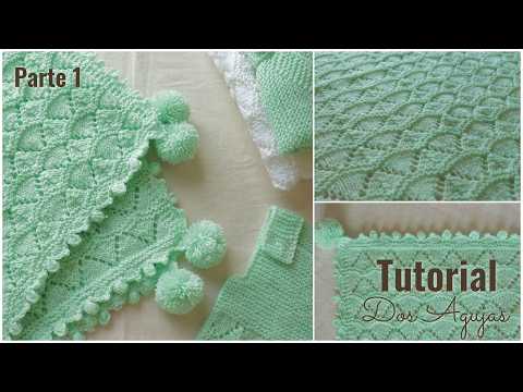 Mantita para Bebés a Dos Agujas 🧶 | Fácil y Suave – Parte 1