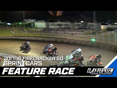 Sprintcars | Firecracker 50 - Toowoomba - 17th Feb 2018 | Clay-Per-View - dirt track racing video image