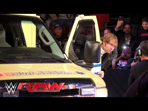 An injured Dean Ambrose retaliates against Brock Lesnar: Raw, February 22, 2016 - UCJ5v_MCY6GNUBTO8-D3XoAg