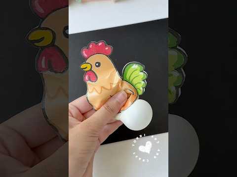 #diy  🐥🥚 #tonniartandcraft #art #craft #shorts #love