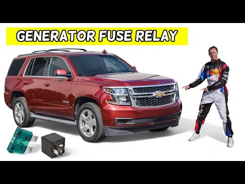 CHEVROLET TAHOE SUBURBAN ALTERNATOR GENERATOR FUSE RELAY LOCATION REPLACEMENT 2015 2016 2017 2018 20