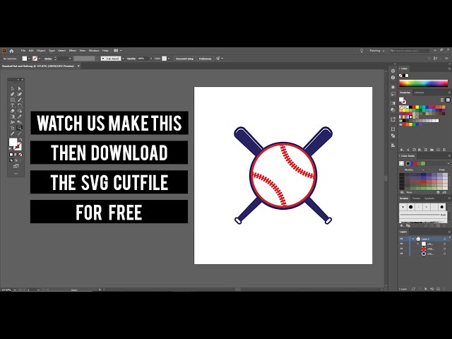 How to Make a Baseball Stitch Svg
