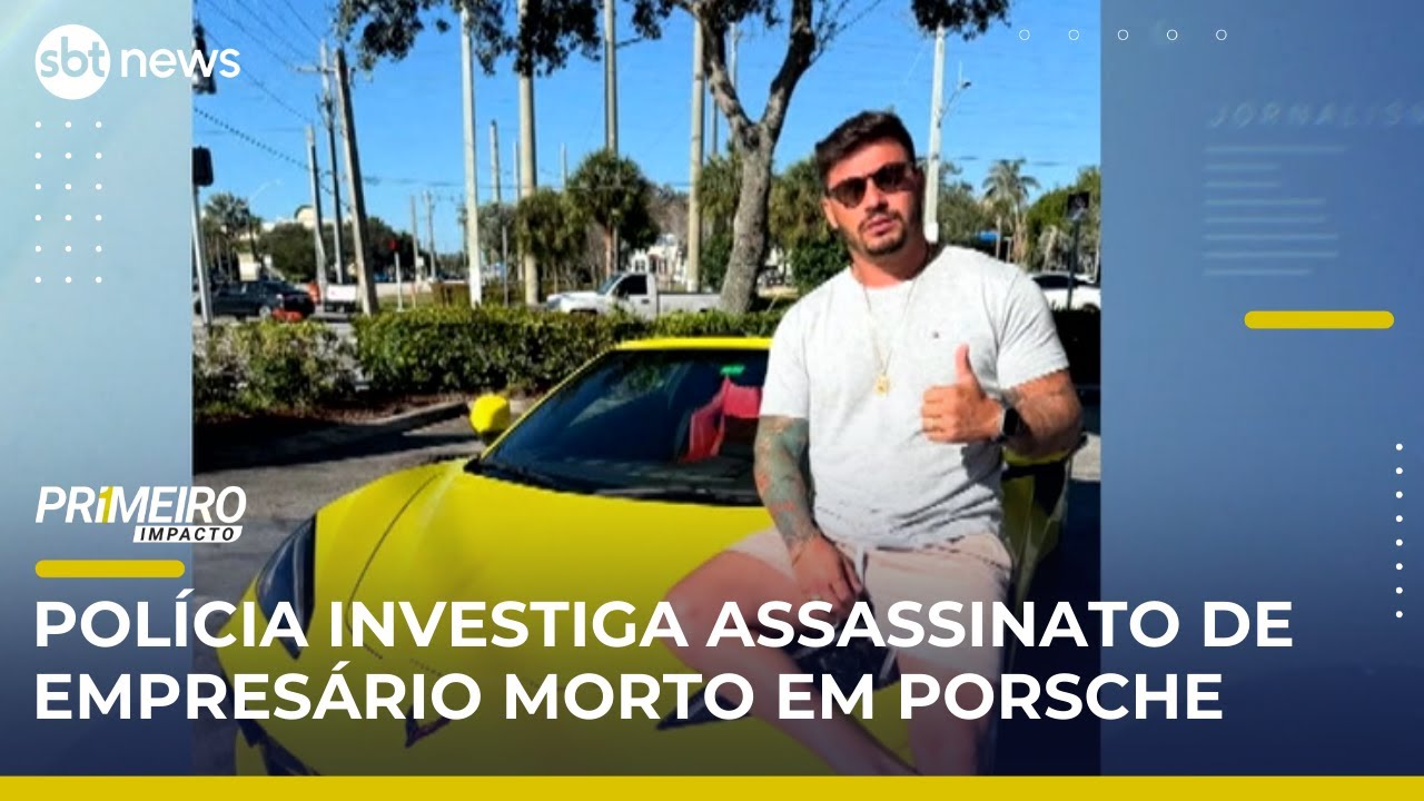 Polícia Civil investiga assassinato de empresário morto em carro de luxo | PrimeiroImpacto
