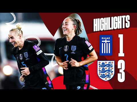 Russo, Stanway &amp; Le Tissier star! 🌟 Greece 1-3 England | FIFA Women's World Cup Qualifier Highlights