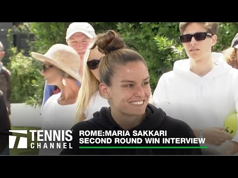 Maria Sakkari Recharged After Quick Trip Back Home | 2023 Rome Second Round