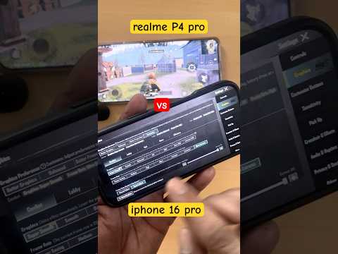 Realme P4 pro vs iphone 16 pro 💥 bgmi test #bgmi #pubg
