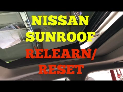 Как перепрограммировать открывающийся люк в Nissan Maxima?