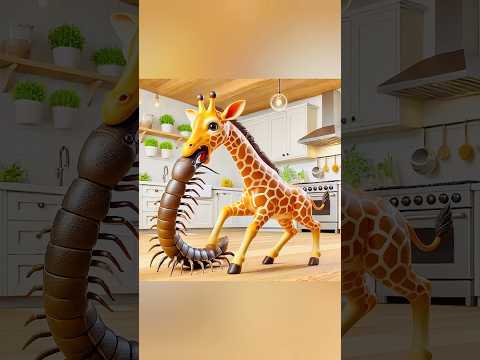 The cat 🐱 laughed as it watched the animals 🐵 #funny #viral #shorts