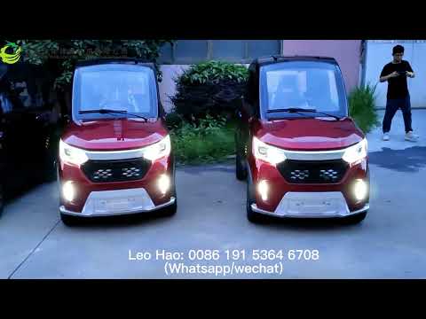 Luxury space electric mini mobility quadricycle with EU certificate.