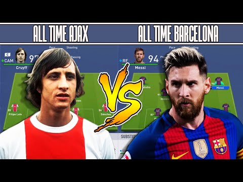 ALL TIME AJAX VS ALL TIME BARCELONA - FIFA 19 EXPERIMENT - SLIMFAST FORFEIT