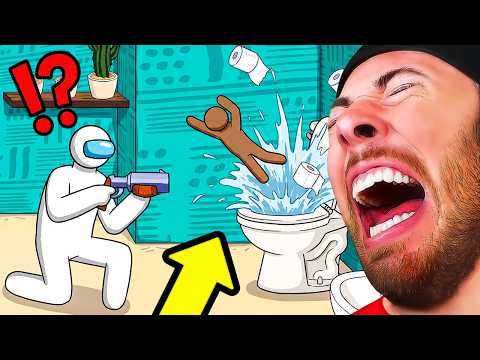 Among Us VS MECCHA CHAMELEON?! (Funny Animation)