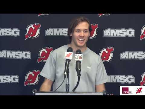 Ty Smith Exit Interview | NEW JERSEY DEVILS video clip