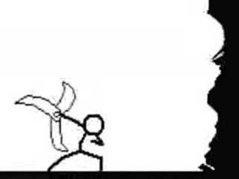 Double stick man vs wall/door (Fighting Dreamers music)