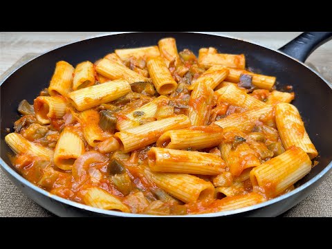 Non ho mai mangiato una pasta con le melanzane così deliziosa! Ricetta che farai tutti i giorni!