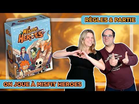 ON JOUE À MISFIT HEROES ! Règles + Partie + Avis | Jeu de Société Gigamic