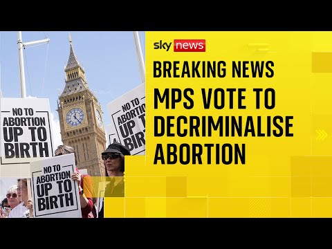 MPs vote to decriminalise abortion in England and Wales