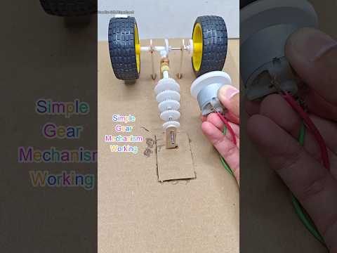 Gear Mechanism Working Idea | #dcmotor #tech #diy #dcmotorproject