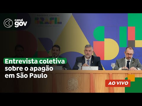 🔴 Entrevista coletiva sobre o apagão em São Paulo