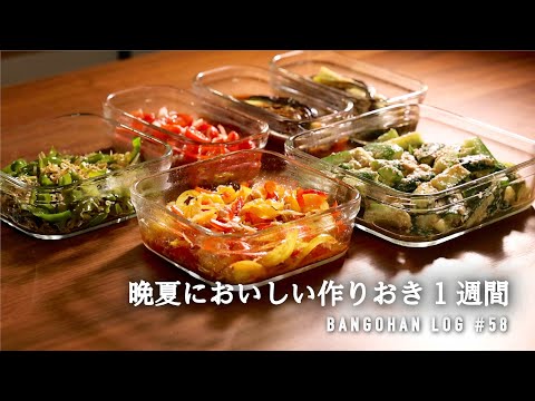 【10品5日分】作り置き＆下味冷凍で1週間 / 暑い日が続く晩夏はラクする晩御飯 / 夏バテ解消おすすめレシピ