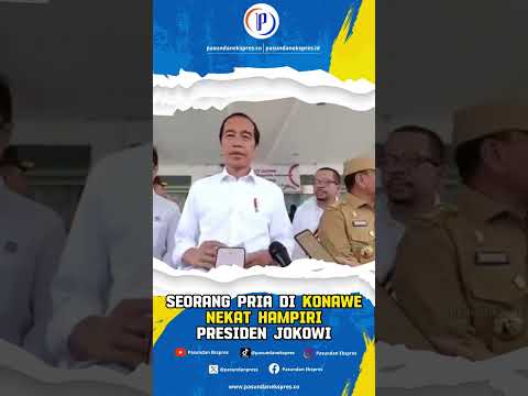 Seorang Pria di Konawe Nekat Hampiri Presiden Jokowi #shortvideo #trending #viral #jokowi