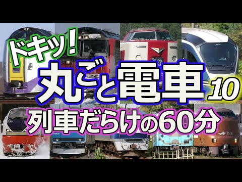 ドキッ！丸ごと電車 列車だらけの60分 10時間目 ～ながら見鉄道動画(BGV)～ (60 minutes train video Part.10)
