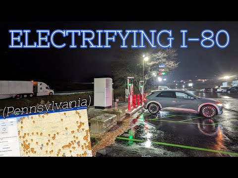 EV Travel in Pennsylvania: Hyundai IONIQ 5 EV Trip Across PA I-80