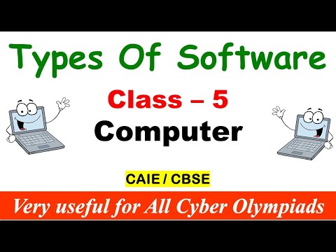 Types Of Software | Class - 5 Computer | EXERCISES | Question and Answers | CAIE / CBSE / ICSE