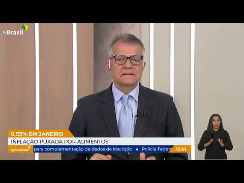 Inflação de janeiro fica em 0,53%, segundo IBGE
