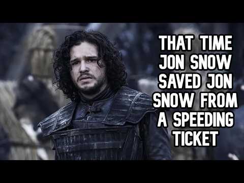 That Time Jon Snow Saved Jon Snow From a Speeding Ticket