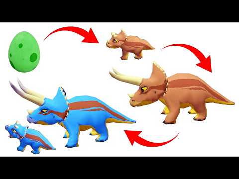 From EGG to Mother! - Baby Triceratops Gameplay | Dino Simulator