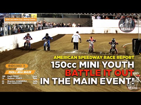Top Young Racers BATTLE for 150cc Mini MAIN EVENT! - dirt track racing video image