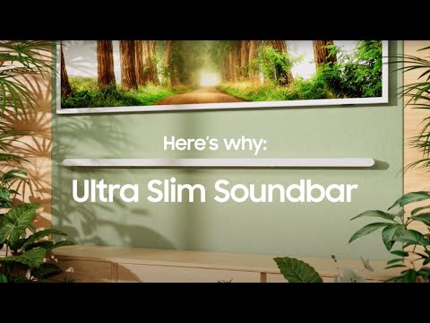 Ultra Slim Soundbar: Eco-conscious design | Samsung