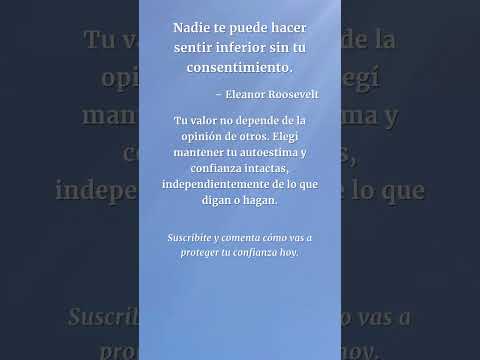 Empoderamiento personal | Frase de Eleanor Roosevelt  #desarrollopersonal #menteinconsciente #amor
