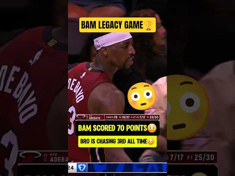 Bam finished the game with 83 POINTS😳
