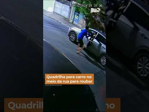 Quadrilha para carro no meio da rua para roubar #shorts